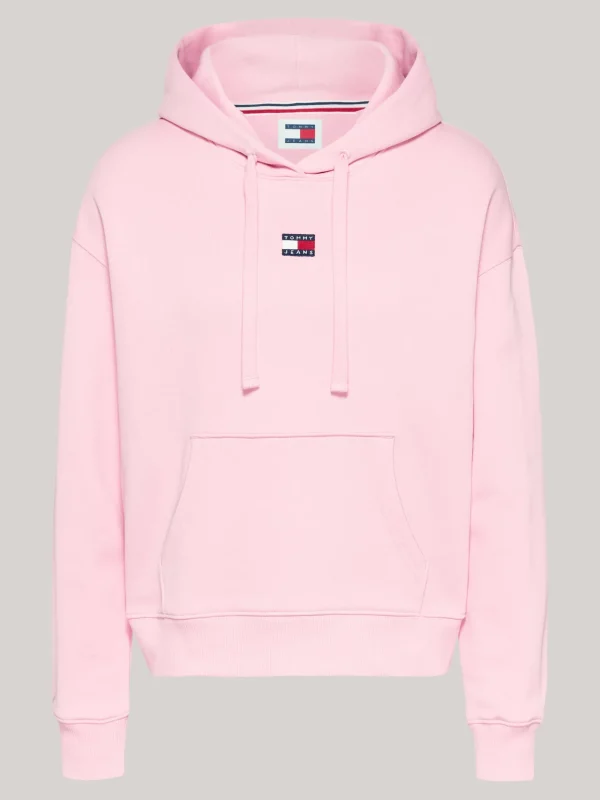 Tommy Hilfiger Tommy Badge Boxy Fit Hoodie BALLET PINK Hot