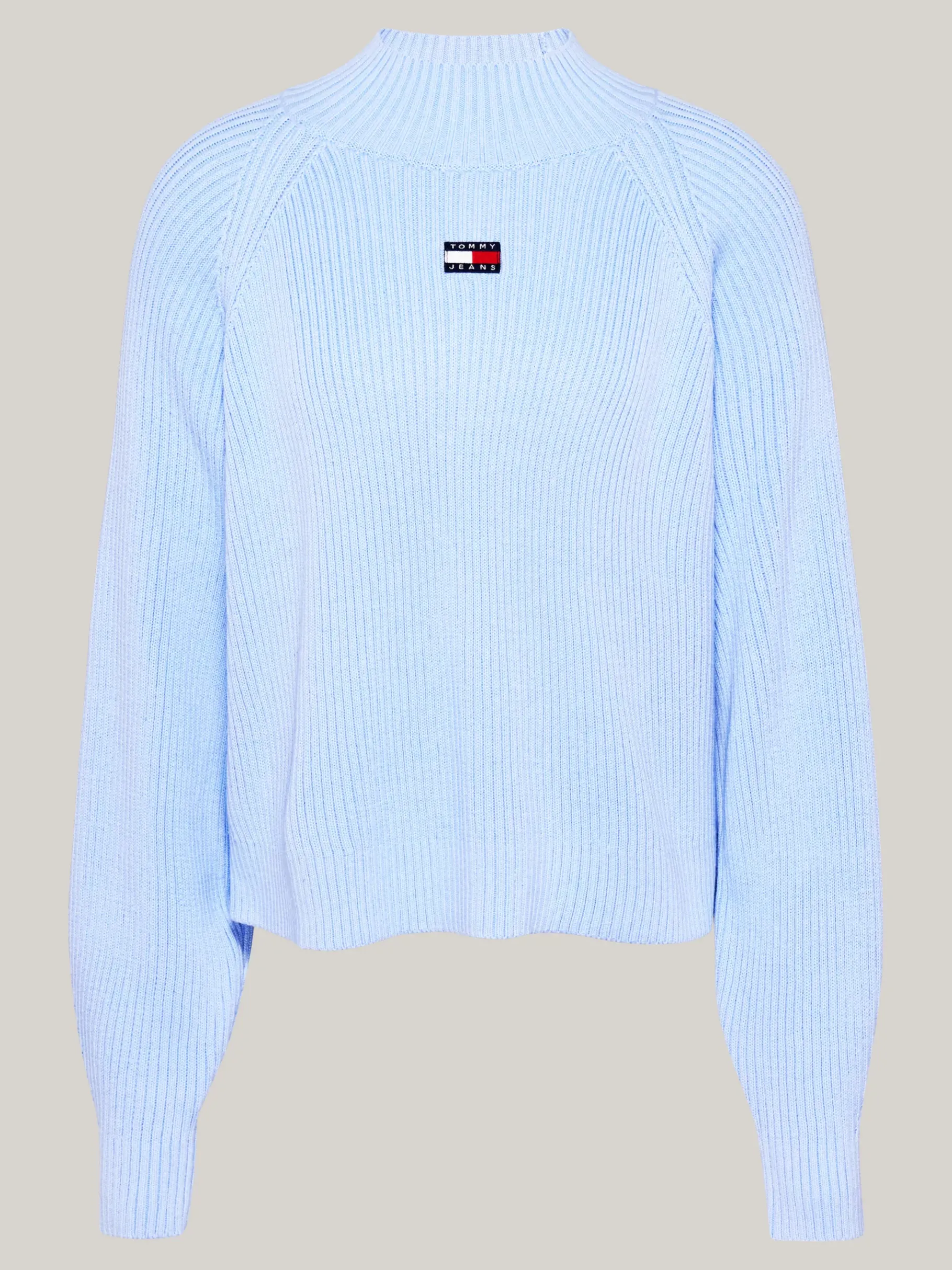 Tommy Hilfiger Tommy Badge Boxy Fit Rippstrick-Pullover VESSEL BLUE Sale