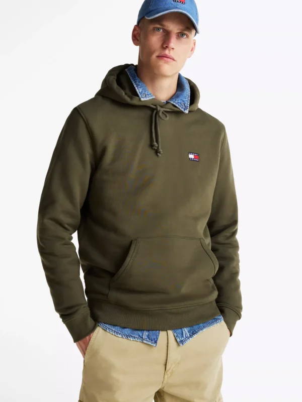 Tommy Hilfiger Tommy Badge Hoodie FATIGUE GREEN Outlet