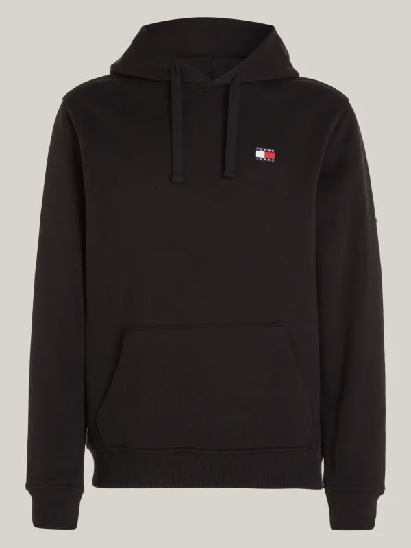 Tommy Hilfiger Tommy Badge Hoodie mit Tunnelzug BLACK Outlet