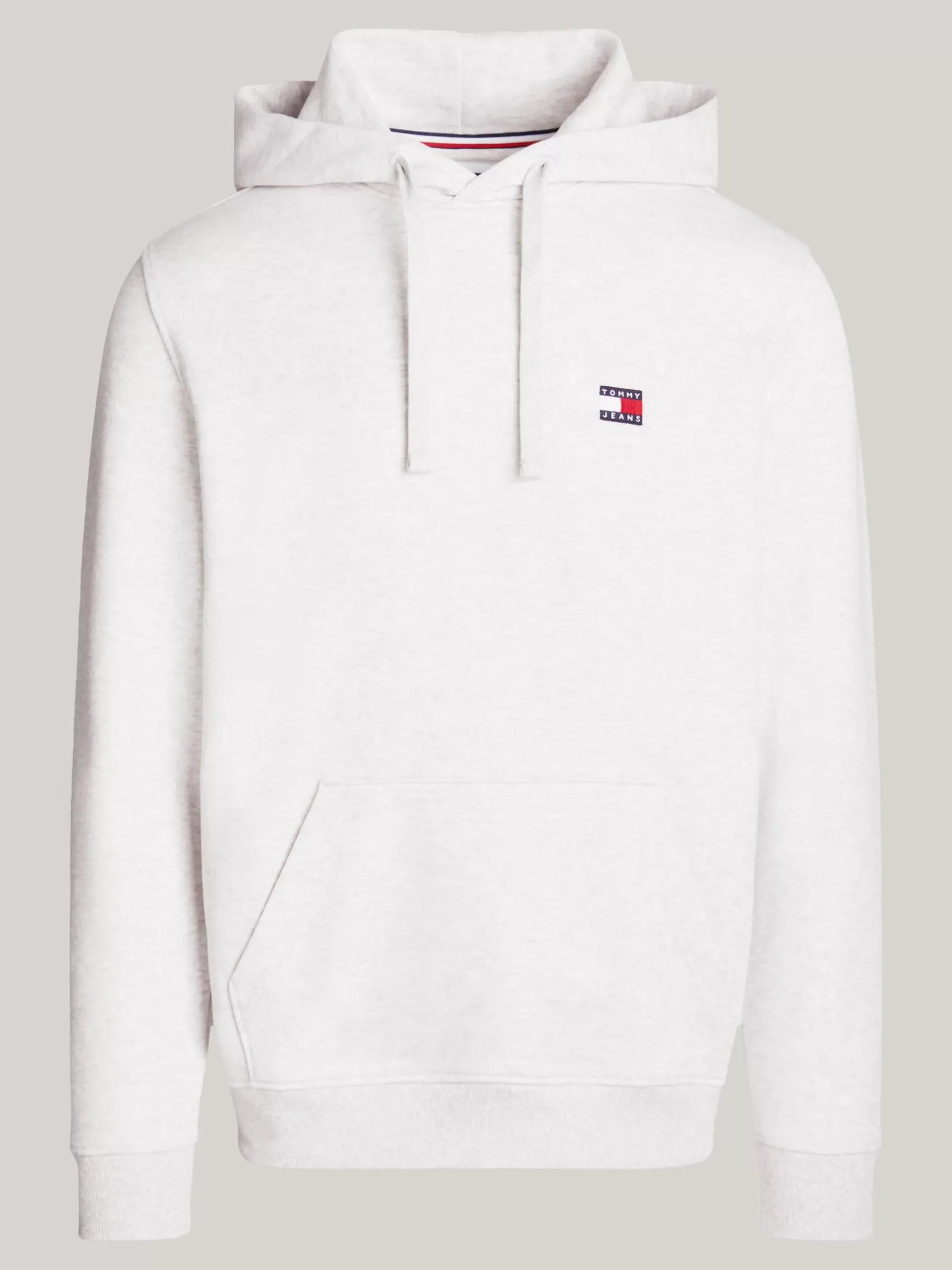 Tommy Hilfiger Tommy Badge Hoodie mit Tunnelzug SILVER GREY HTR Sale
