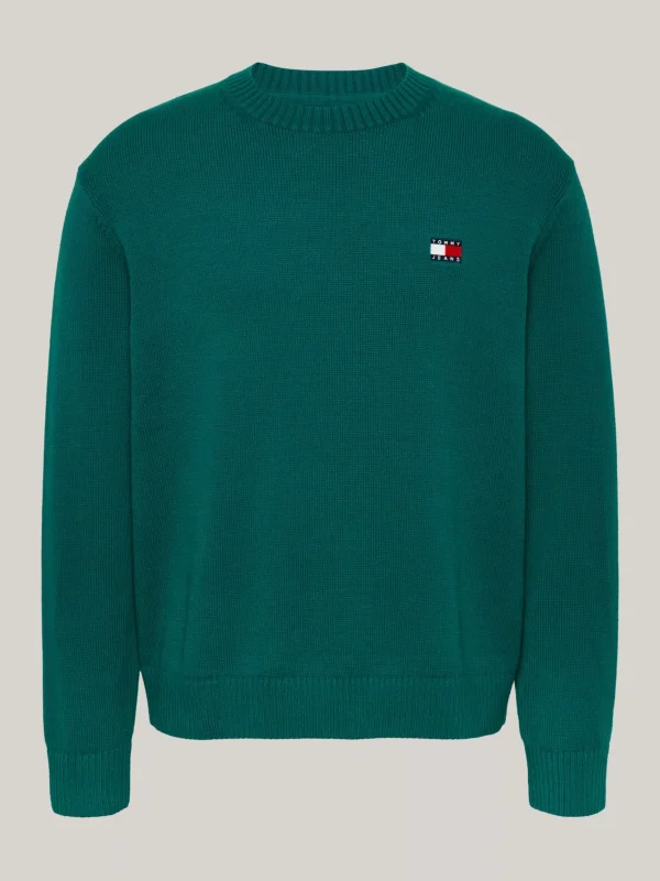 Tommy Hilfiger Tommy Badge Pullover mit Wolle DEEP SEAWATER Outlet