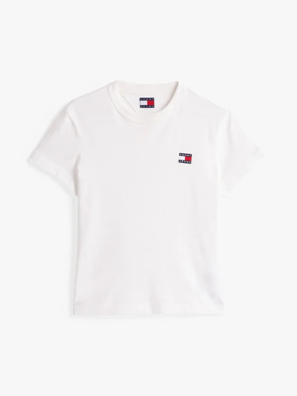 Tommy Hilfiger Tommy Badge Rundhals-T-Shirt ECRU Online