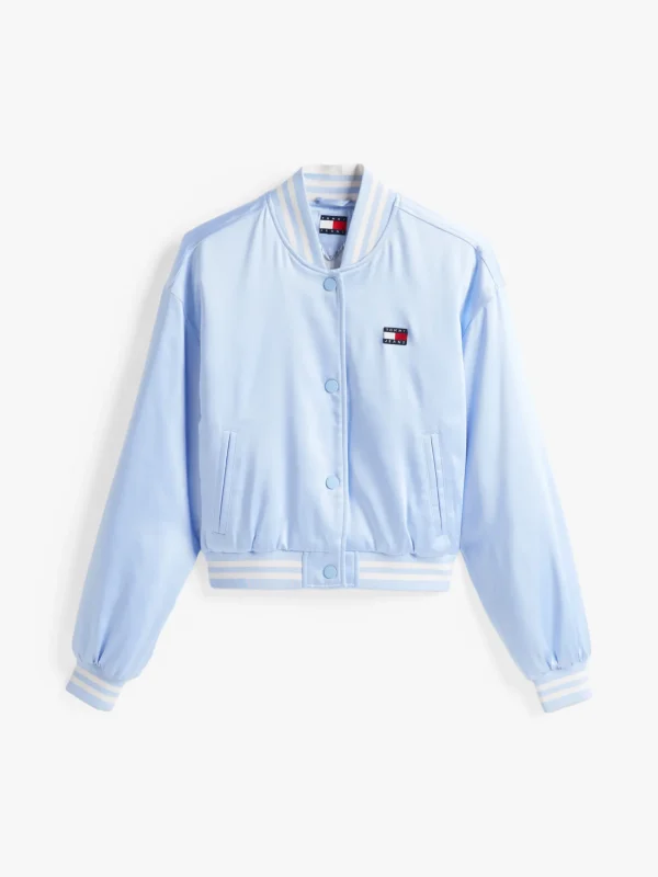 Tommy Hilfiger Tommy Badge Satin-Bomberjacke SWEET BLUE Clearance