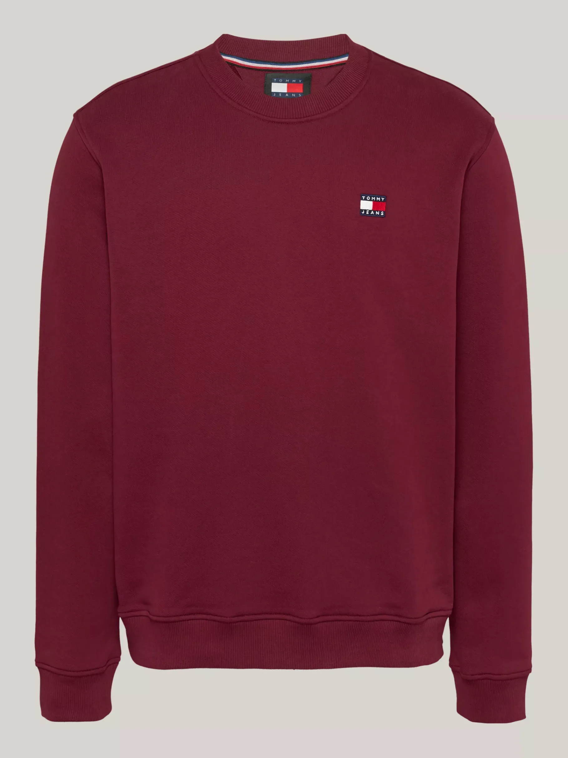 Tommy Hilfiger Tommy Badge Sweatshirt mit Rundhalsausschnitt DEEP ROUGE Cheap