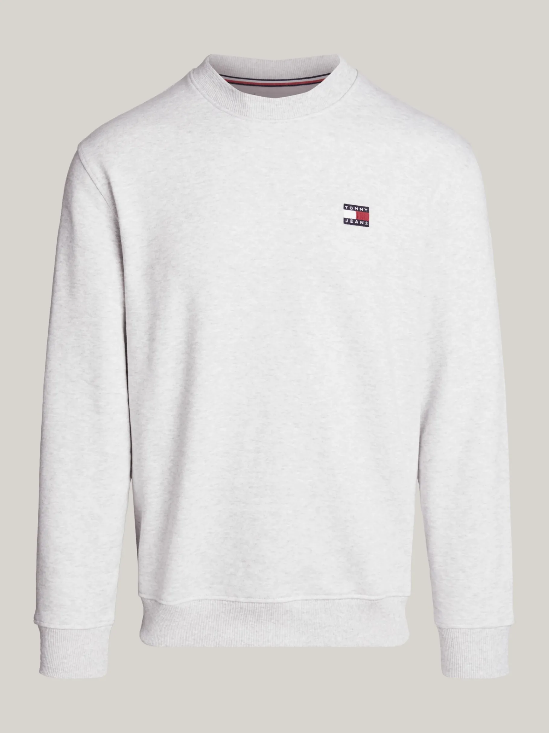 Tommy Hilfiger Tommy Badge Sweatshirt mit Rundhalsausschnitt SILVER GREY HTR Sale