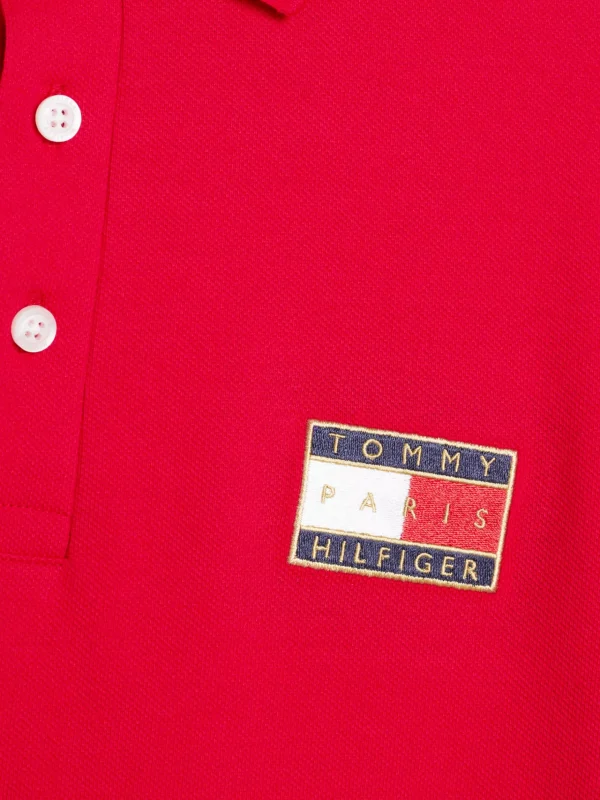 Tommy Hilfiger Paris 1985 Collection Slim Fit Poloshirt PRIMARY RED Flash Sale