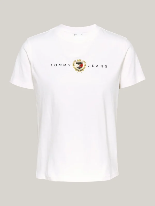 Tommy Hilfiger Tommy Prep T-Shirt mit Rundhalsausschnitt ANCIENT WHITE Outlet