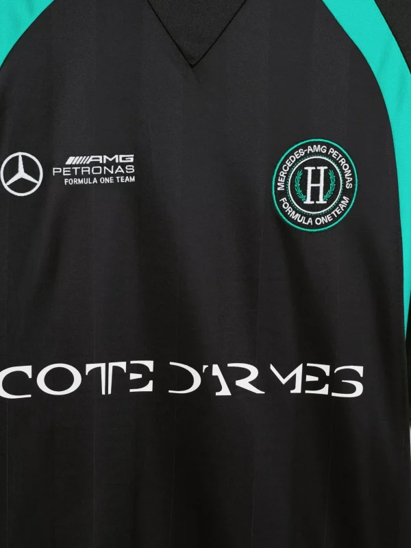 Tommy Hilfiger Tommy x Mercedes F1 x CR George Russell Fußball-T-Shirt BLACK Flash Sale