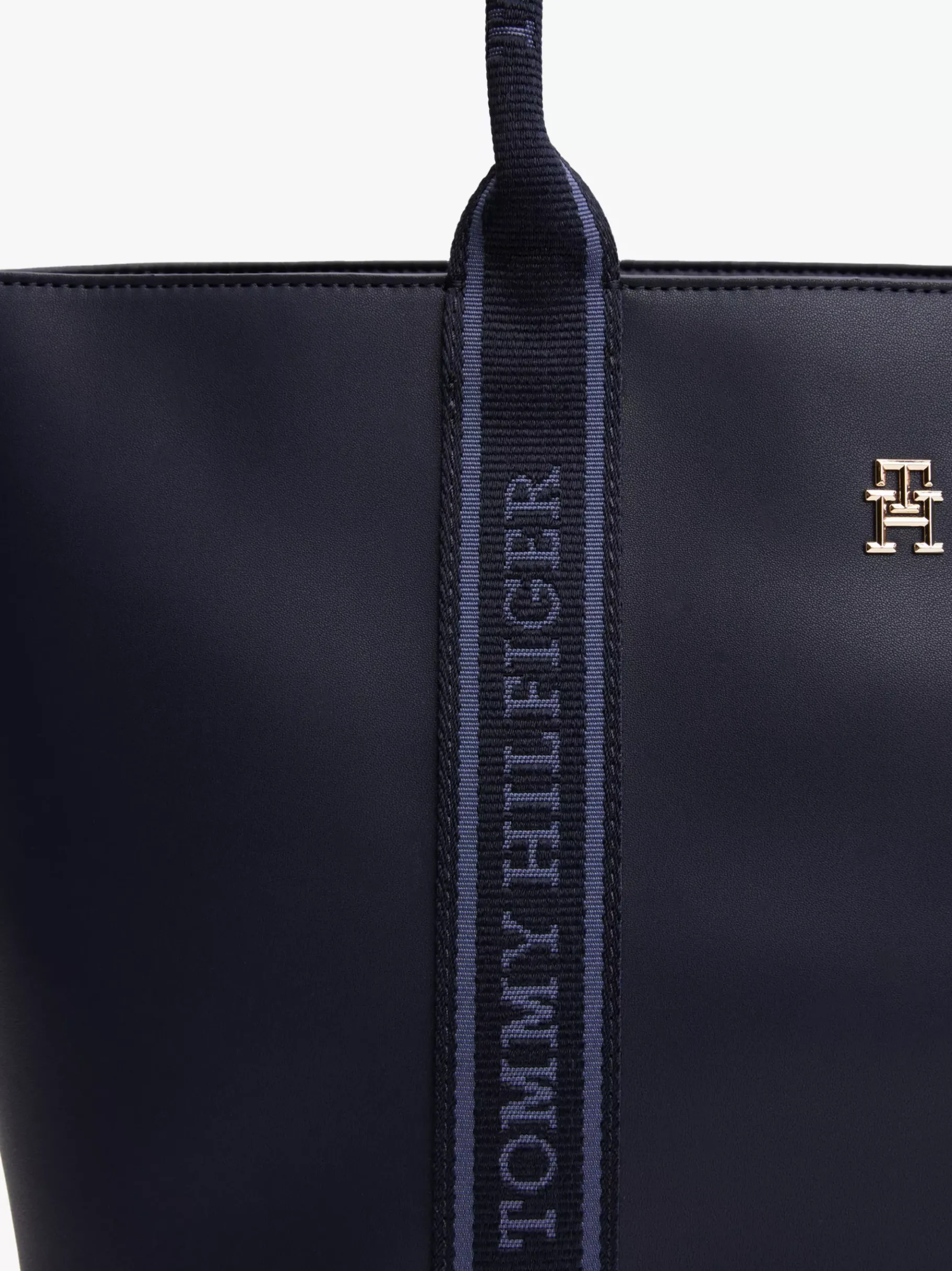 Tommy Hilfiger Tote-Bag mit Logo-Tape SPACE BLUE Best Sale