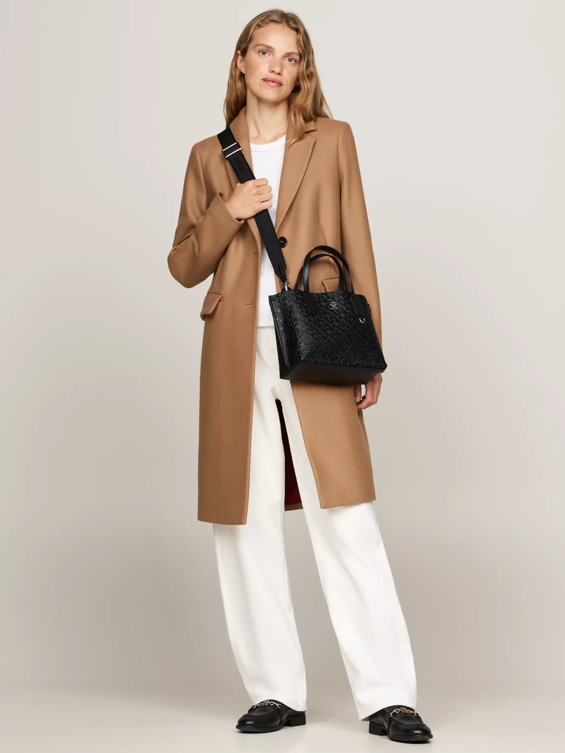 Tommy Hilfiger Tote-Bag mit TH-Monogramm-Prägung BLACK Flash Sale