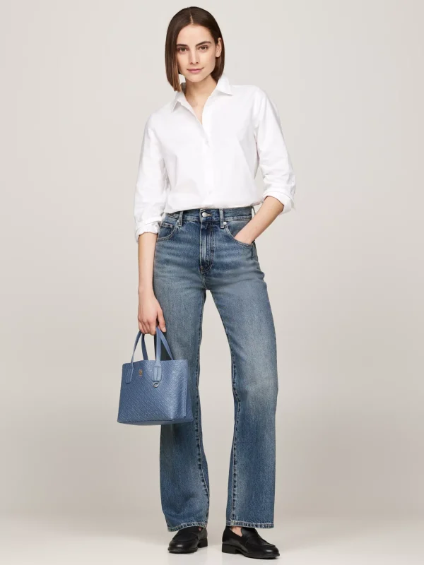 Tommy Hilfiger Tote-Bag mit TH-Monogramm-Prägung FADED INK Fashion