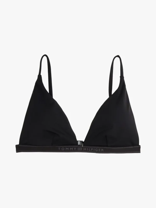 Tommy Hilfiger Triangel-Bikinioberteil mit Logo BLACK New