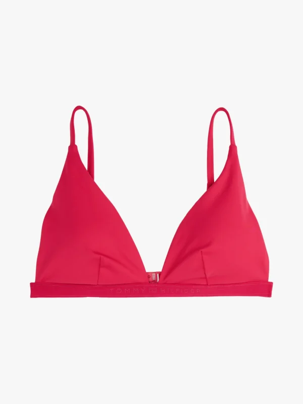 Tommy Hilfiger Triangel-Bikinioberteil mit Logo VIVACIOUS PINK Discount