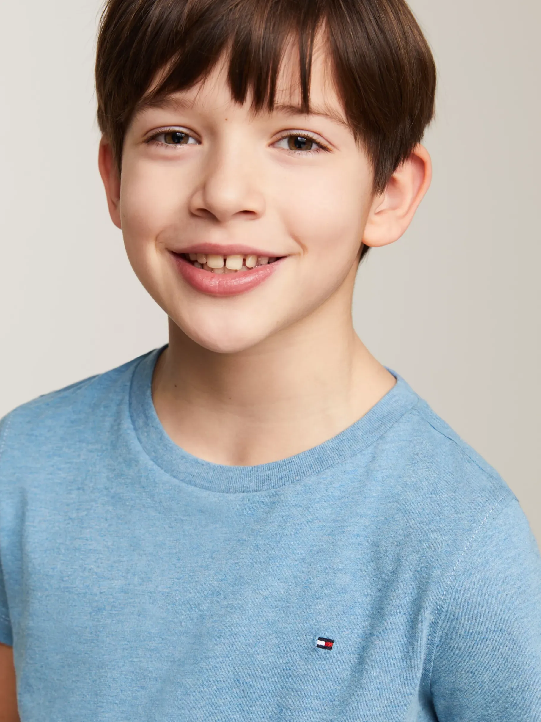 Tommy Hilfiger T-Shirt aus Bio-Baumwolle DARK ALLURE HEATHER Fashion