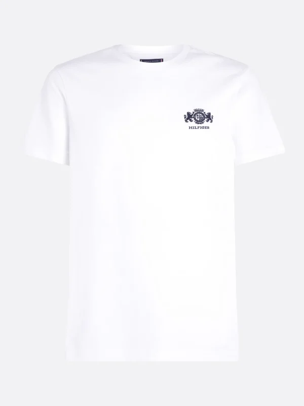 Tommy Hilfiger T-Shirt mit aufgesticktem Logo WHITE Best Sale