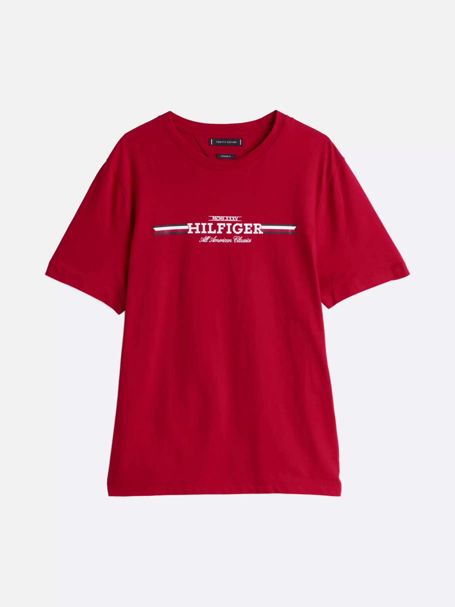 Tommy Hilfiger T-Shirt mit Brust-Logo PRIMARY RED Sale