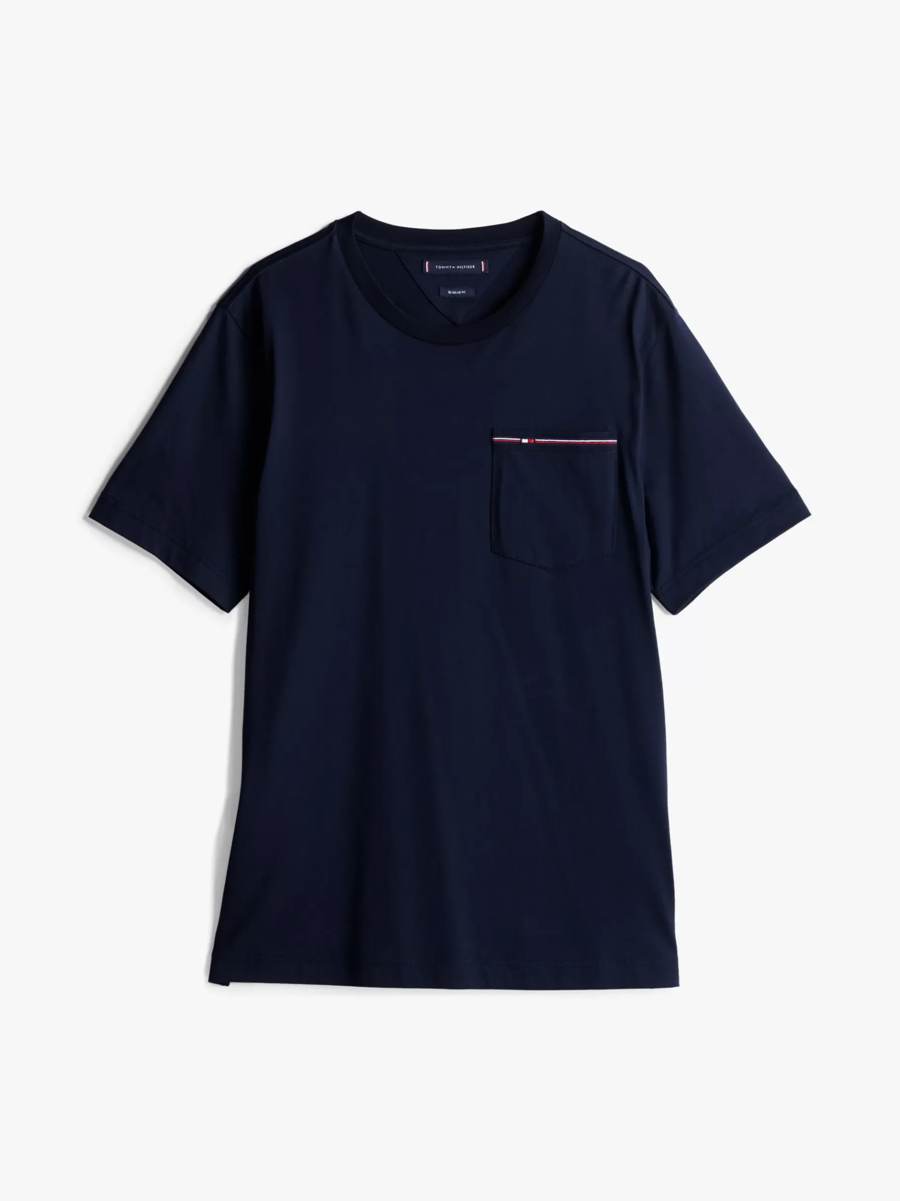Tommy Hilfiger T-Shirt mit Brusttasche und Tommy-Tape DESERT SKY Online