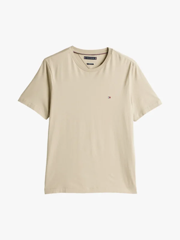 Tommy Hilfiger T-Shirt mit Flag-Stickerei SANDALWOOD Best