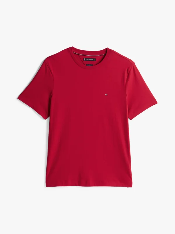 Tommy Hilfiger T-Shirt mit Flag-Stickerei MEDIUM RED Sale