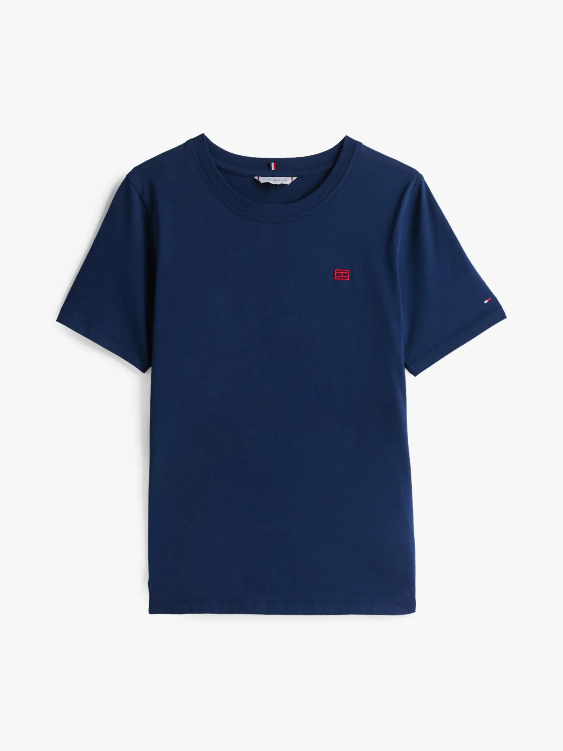Tommy Hilfiger T-Shirt mit Kontrast-Flag DARK NIGHT NAVY Hot
