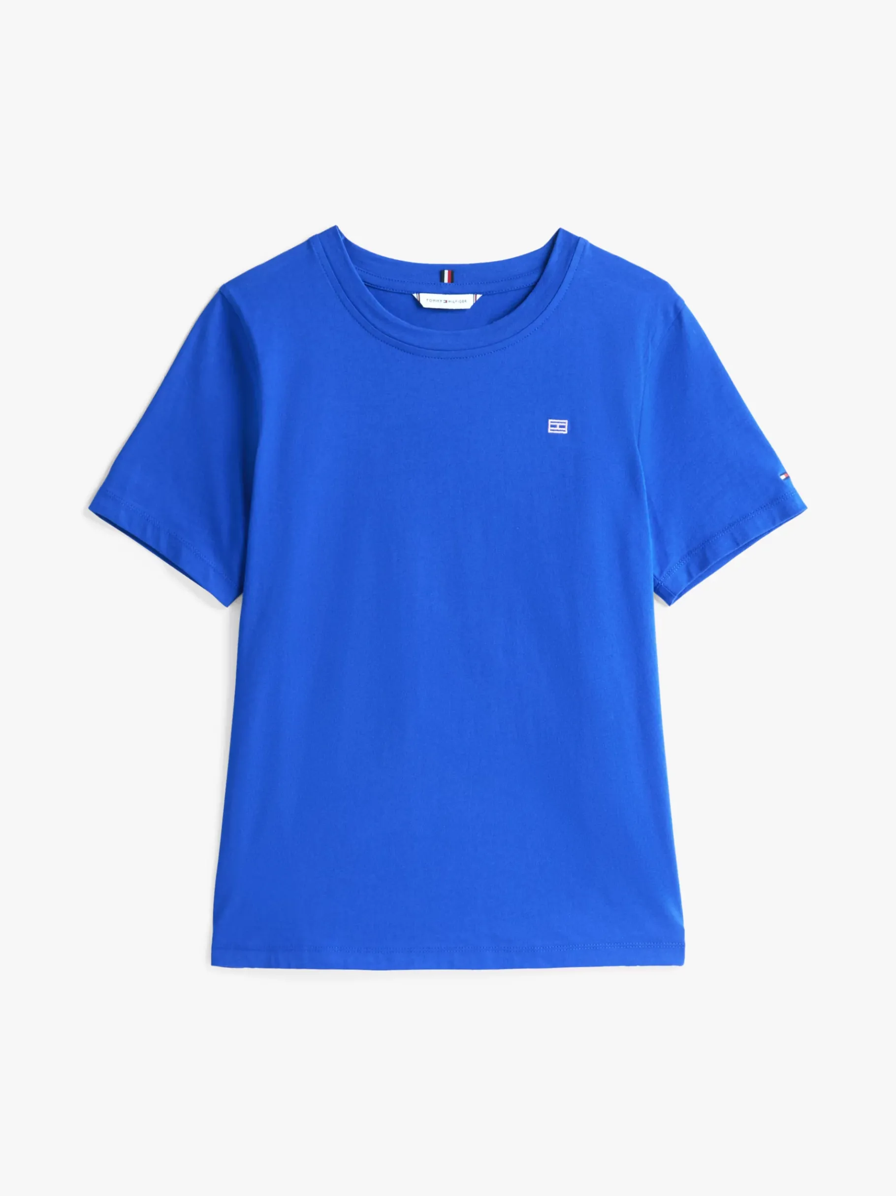 Tommy Hilfiger T-Shirt mit Kontrast-Flag NOBLE BLUE Fashion