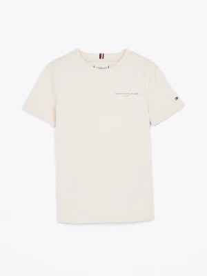 Tommy Hilfiger T-Shirt mit Logo und Rundhalsauschnitt CLASSIC BEIGE Cheap