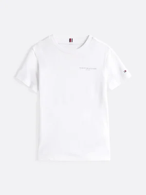 Tommy Hilfiger T-Shirt mit Logo und Rundhalsauschnitt WHITE Online