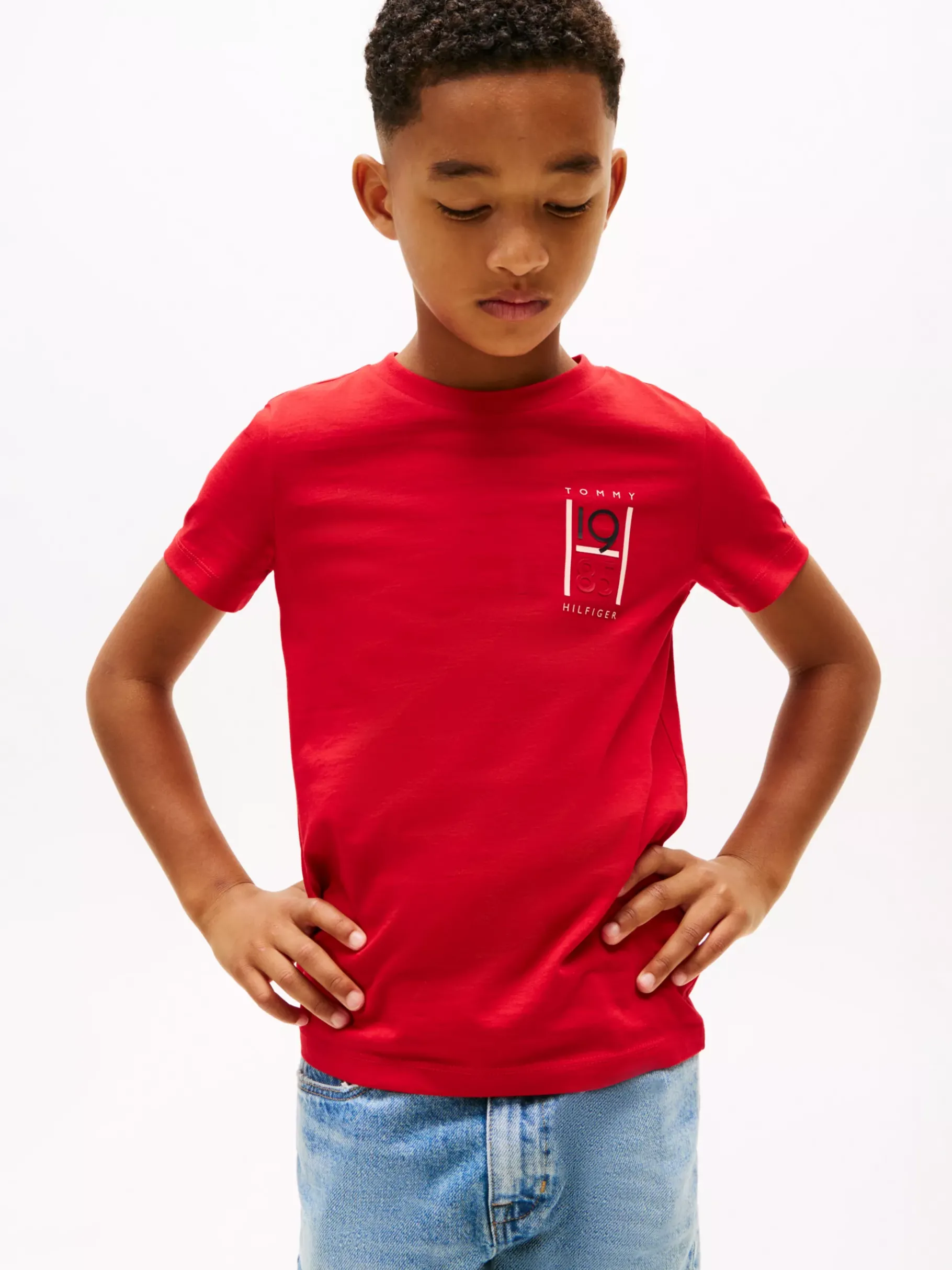 Tommy Hilfiger T-Shirt mit Logo-Grafik PRIMARY RED Store