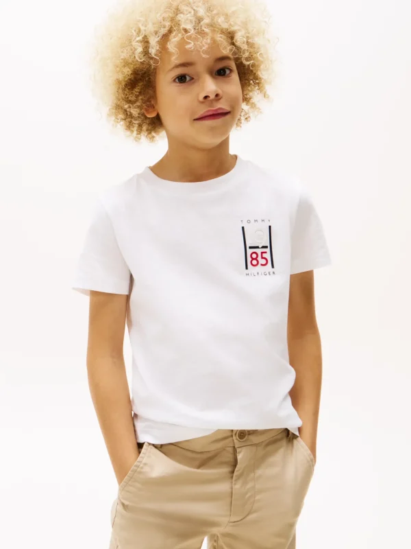 Tommy Hilfiger T-Shirt mit Logo-Grafik WHITE Shop