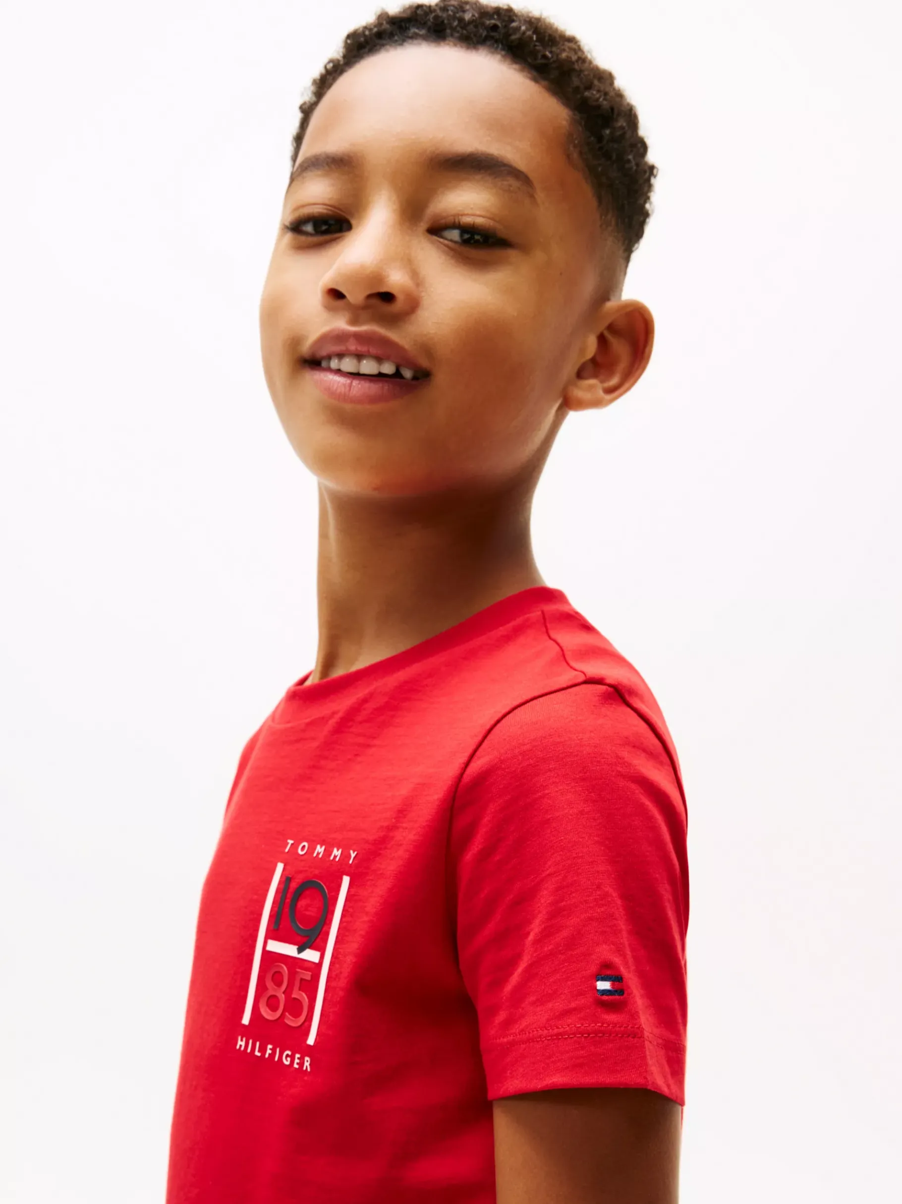Tommy Hilfiger T-Shirt mit Logo-Grafik PRIMARY RED Store