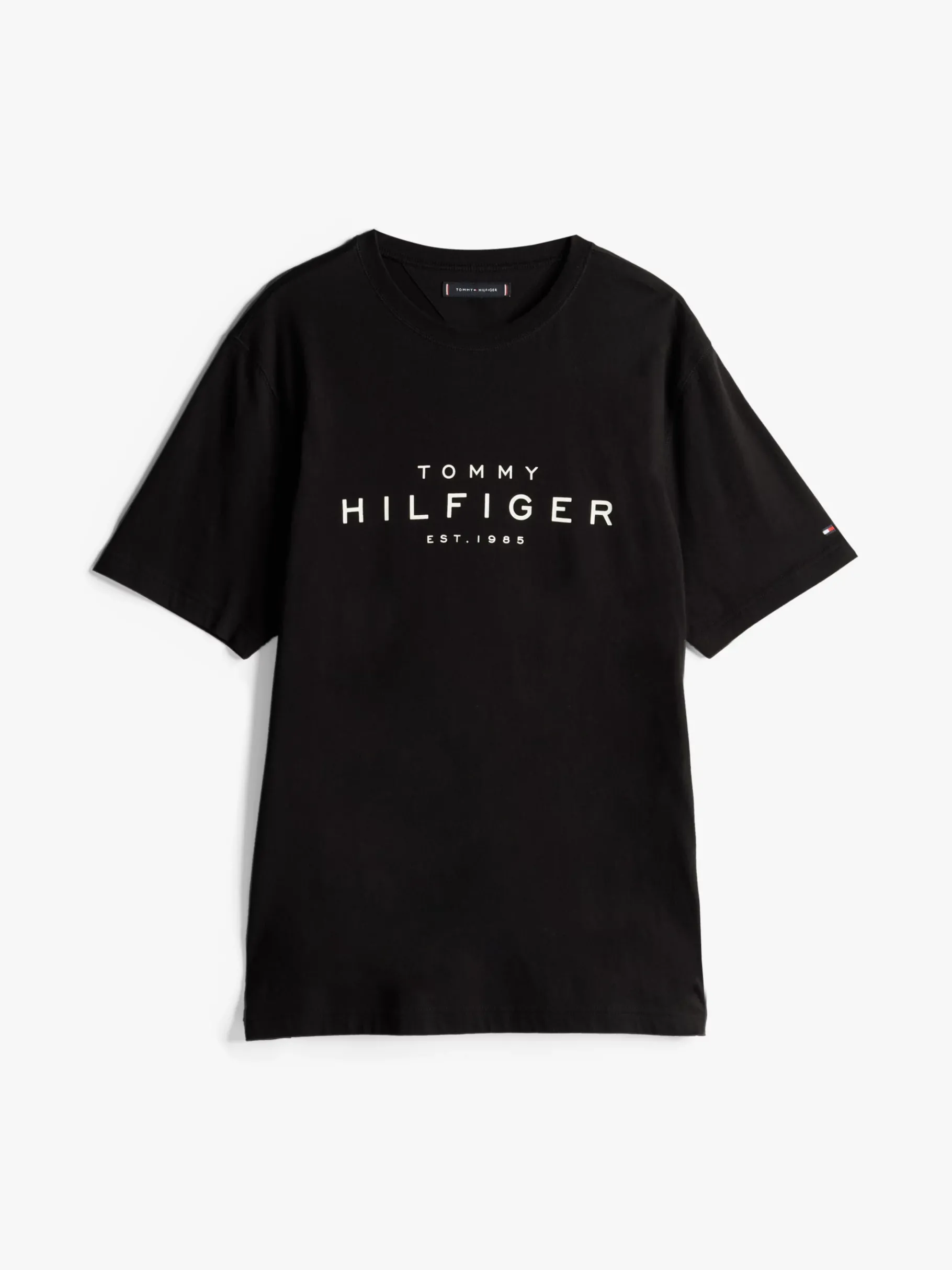 Tommy Hilfiger T-Shirt mit Rundhalsausschnitt und Logo BLACK Best