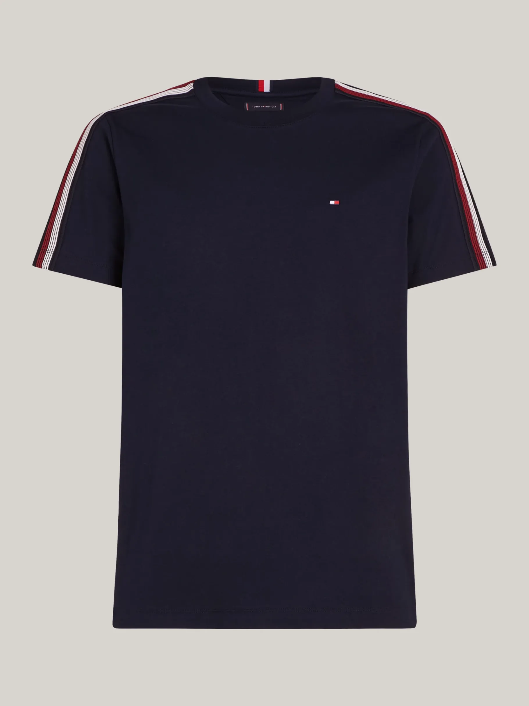 Tommy Hilfiger T-Shirt mit schattierten Global-Streifen DESERT SKY Hot