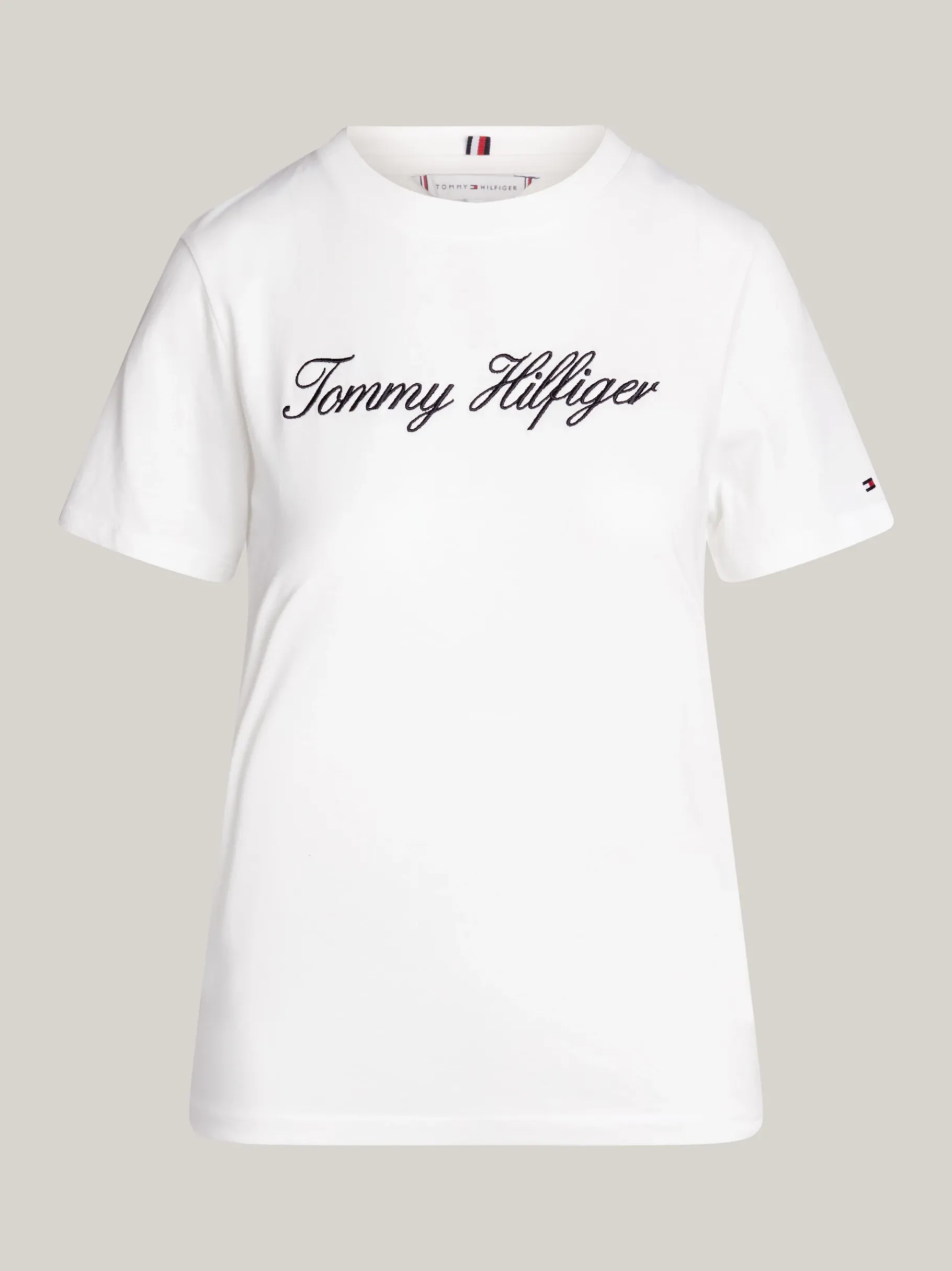 Tommy Hilfiger T-Shirt mit Script-Logo NOS ECRU Hot