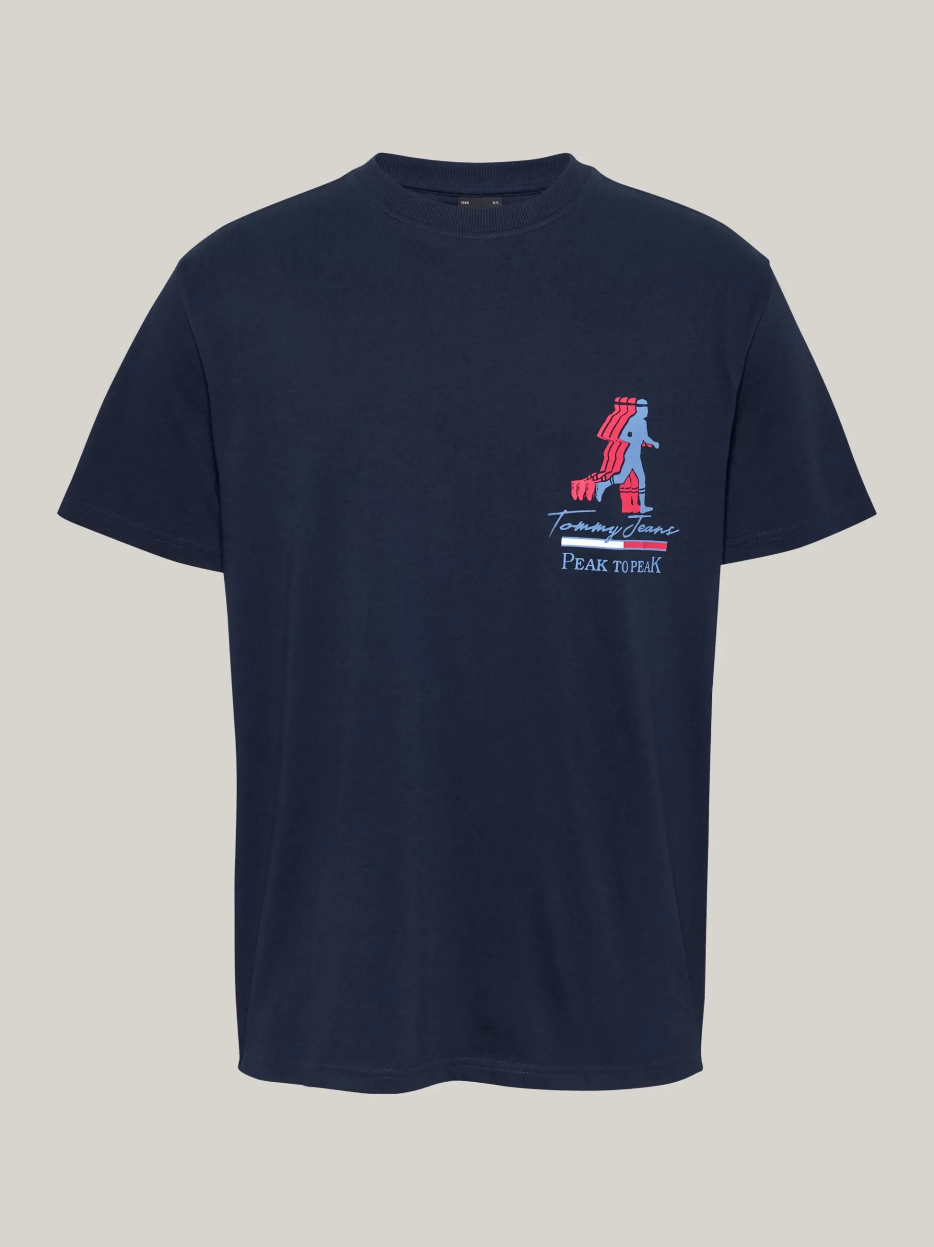 Tommy Hilfiger T-Shirt mit Slogan-Grafik auf dem Rücken DARK NIGHT NAVY Discount