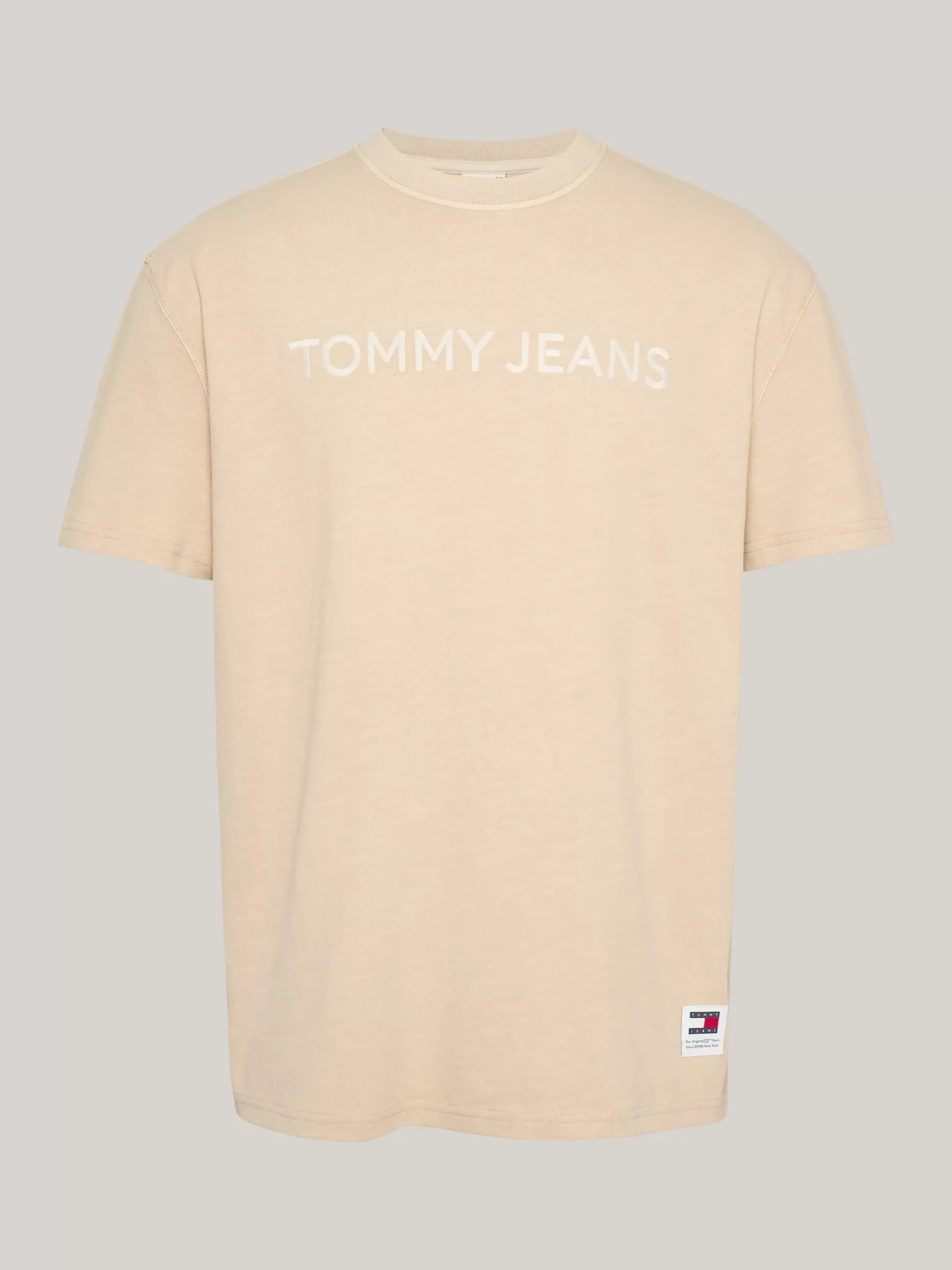 Tommy Hilfiger T-Shirt mit Stückfärbung und Logo-Stickerei GENTLE GOLD Fashion