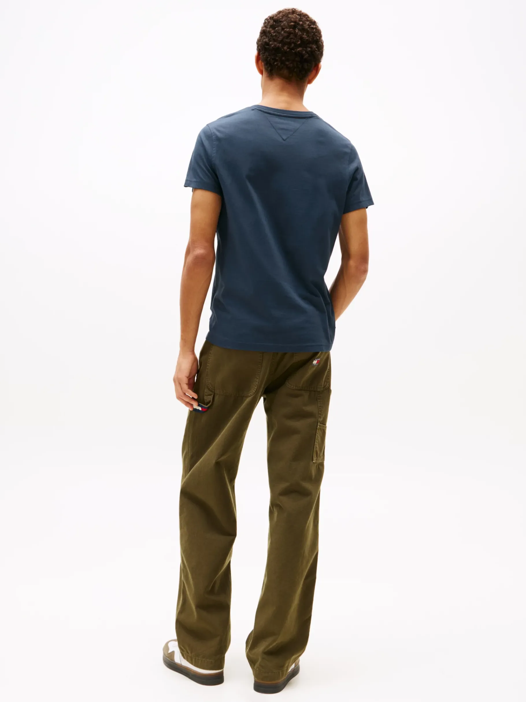 Tommy Hilfiger T-Shirt mit V-Ausschnitt BLACK IRIS New