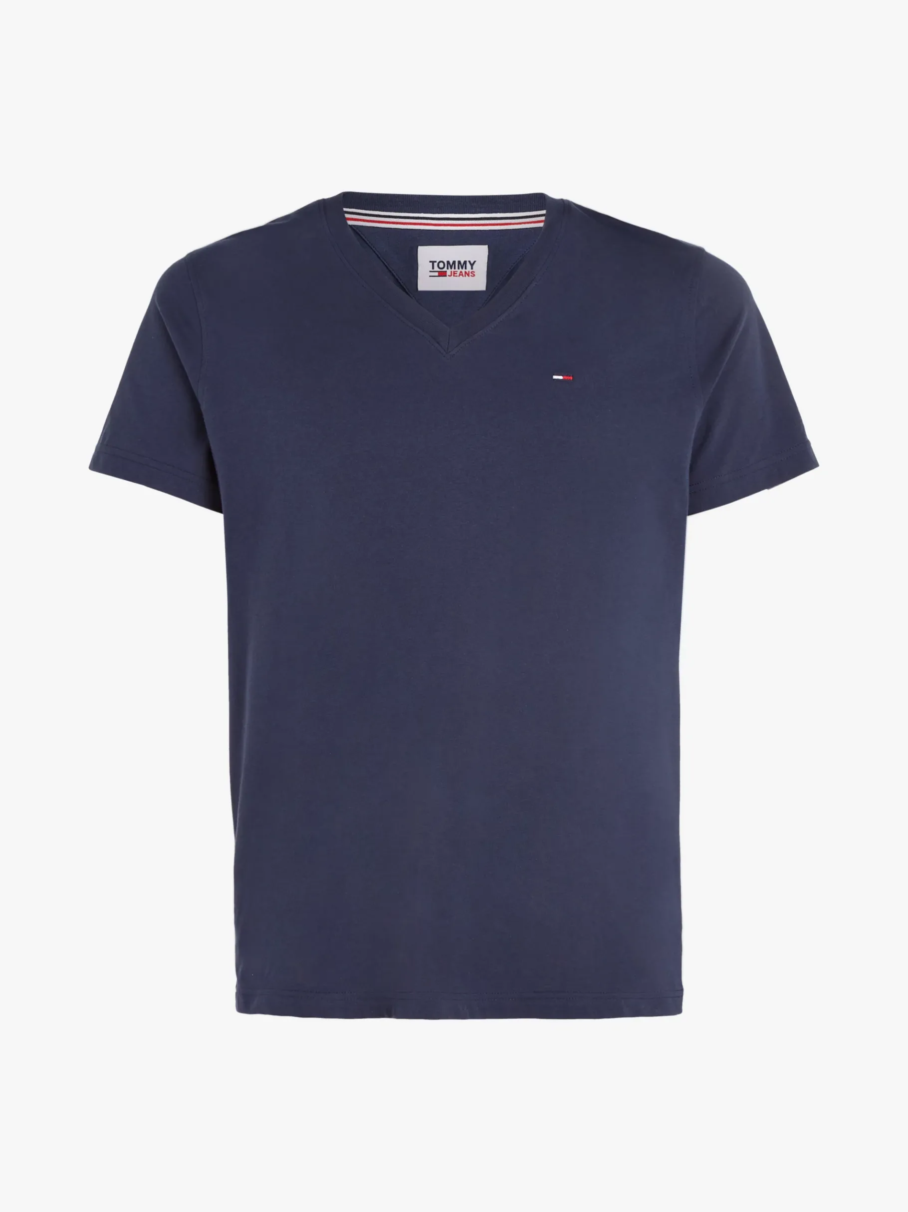 Tommy Hilfiger T-Shirt mit V-Ausschnitt BLACK IRIS New