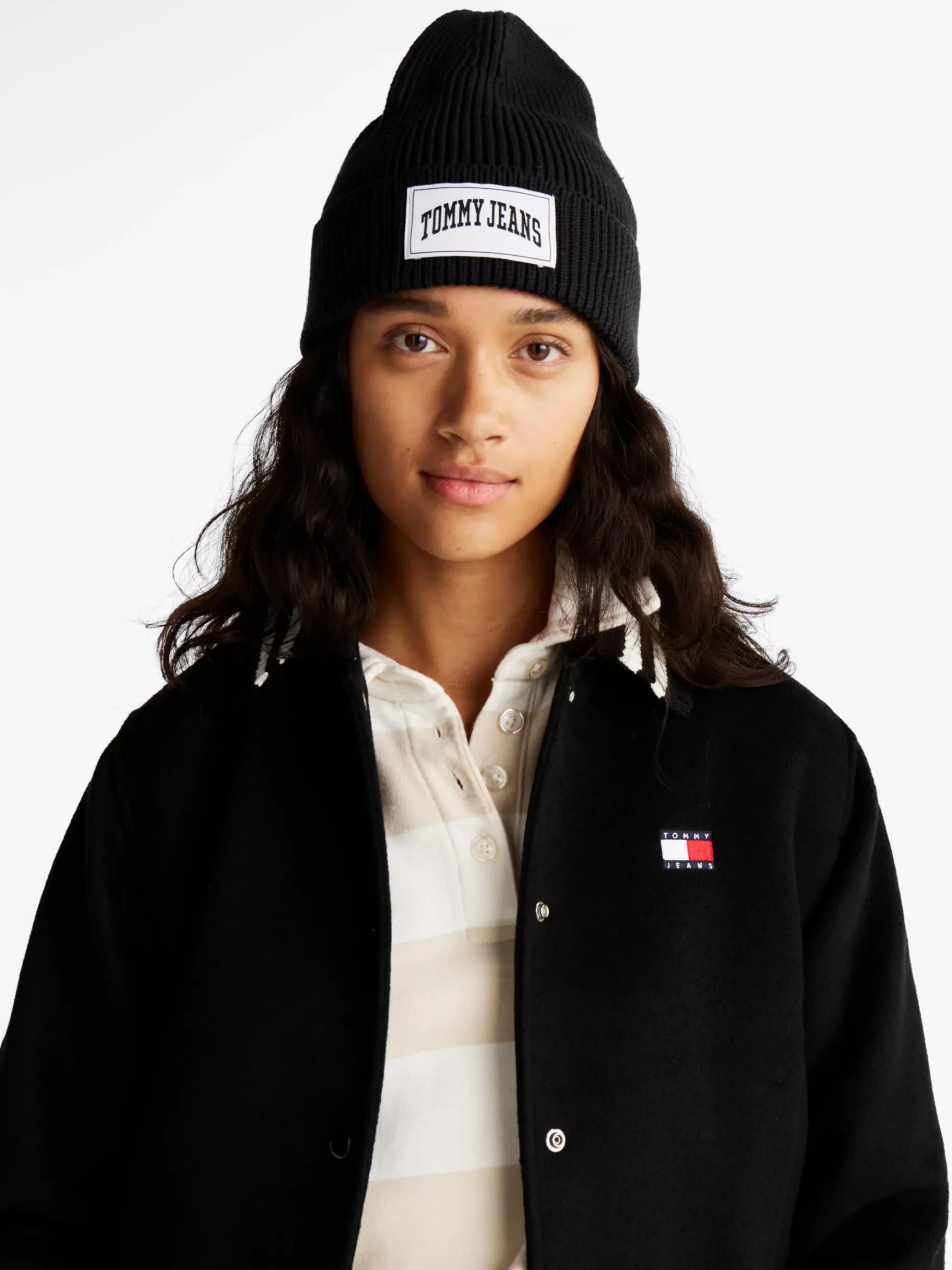 Tommy Hilfiger Varsity Beanie mit Logo BLACK Online
