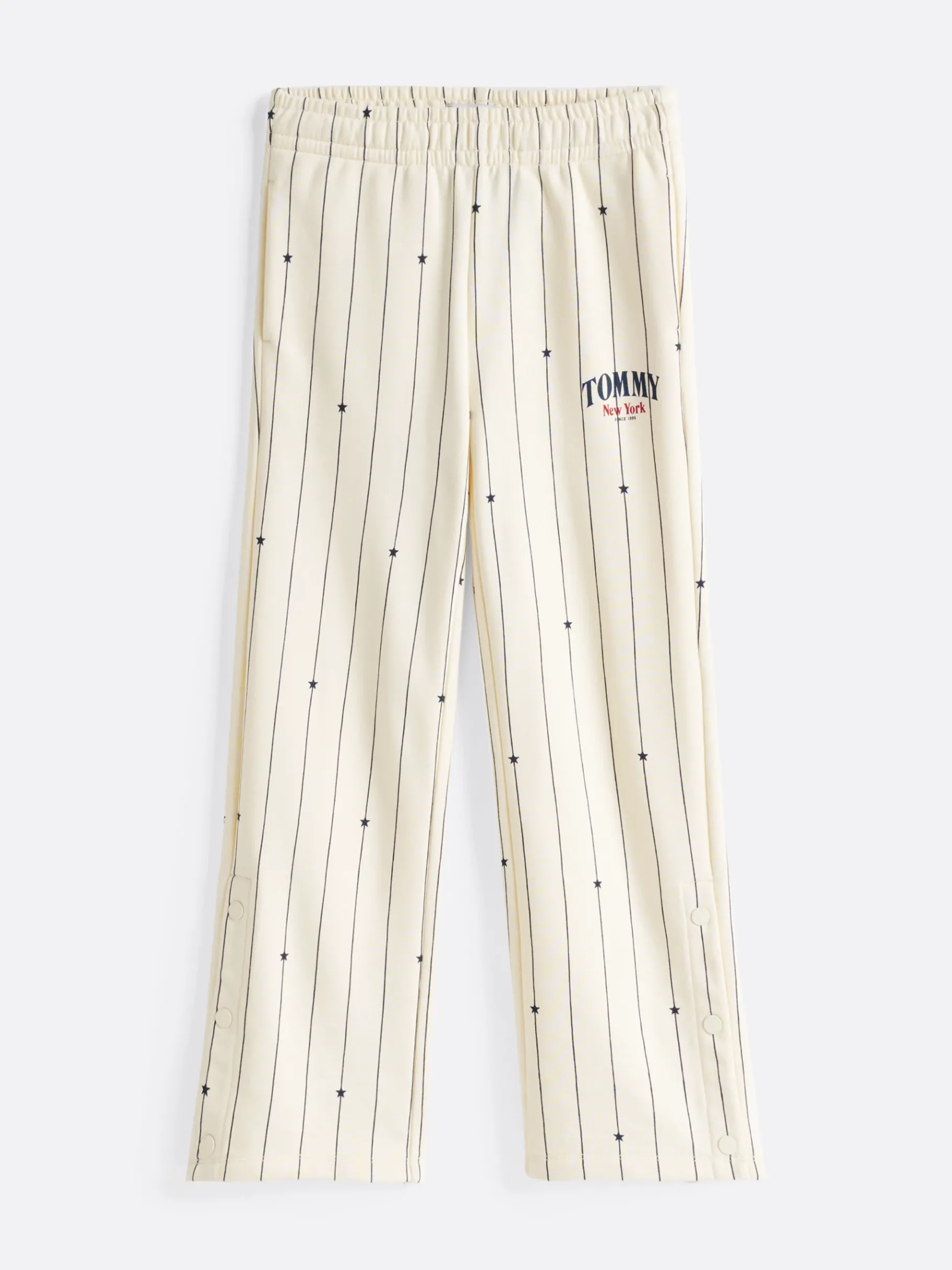 Tommy Hilfiger Varsity gestreifte Jogginghose WHITE STRIPE ALLOVER Best Sale
