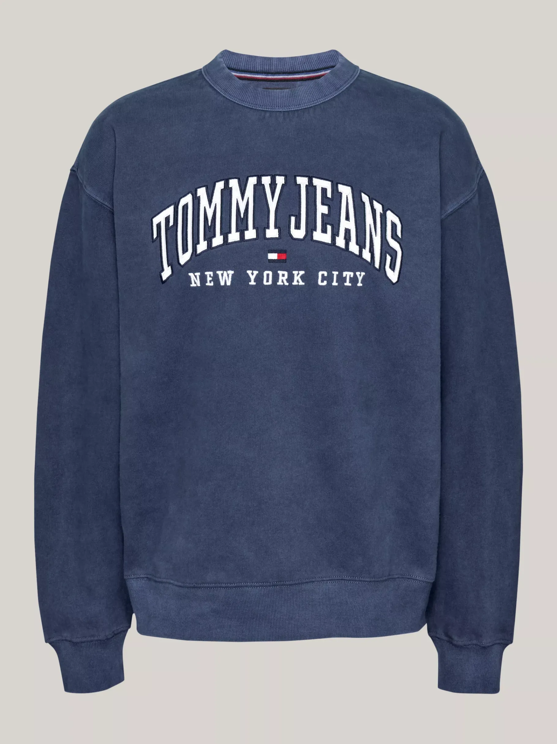 Tommy Hilfiger Varsity Relaxed Fit Rundhals-Sweatshirt DARK NIGHT NAVY Flash Sale