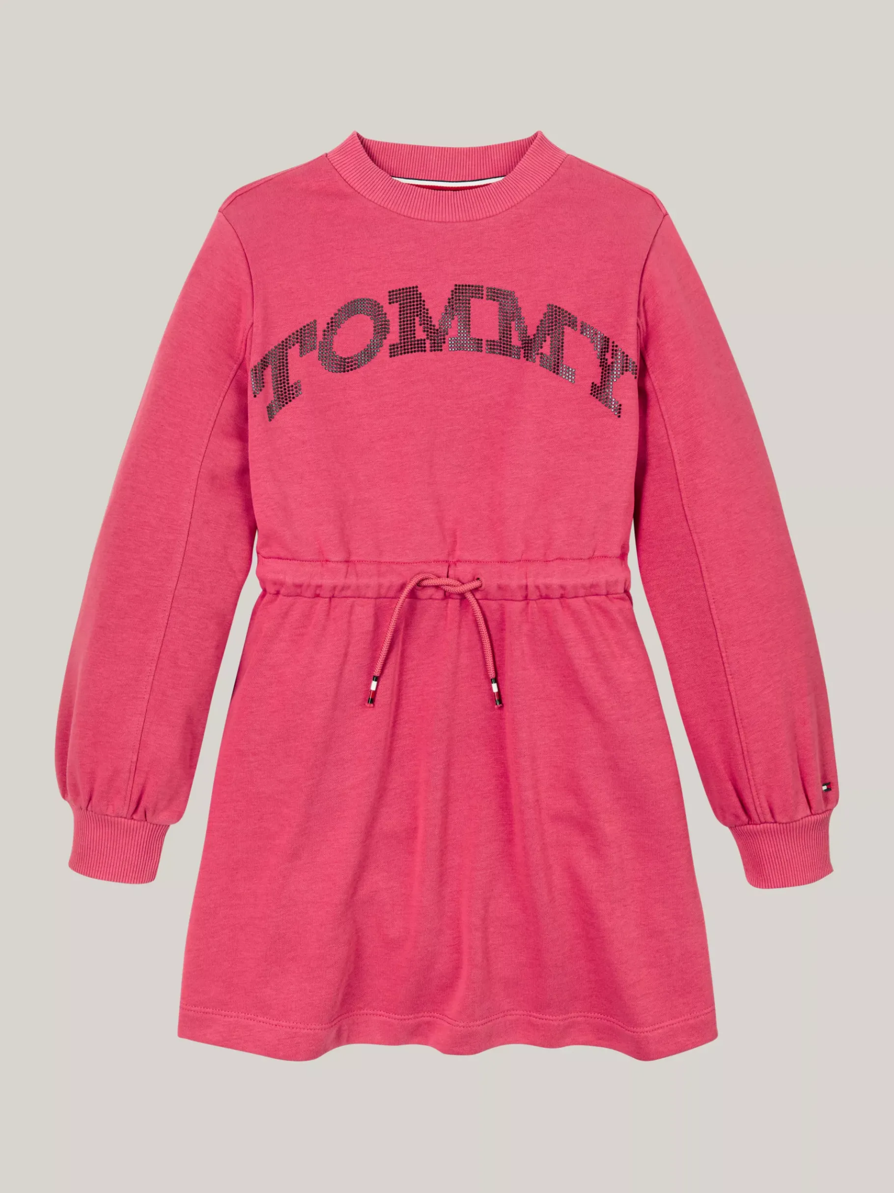 Tommy Hilfiger Varsity Relaxed Fit Sweatshirt-Kleid mit Logo HERITAGE PINK Clearance