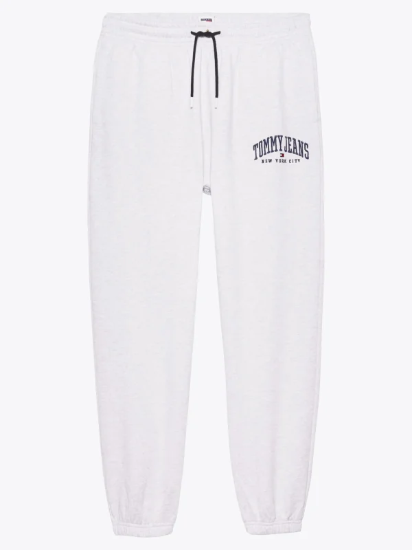 Tommy Hilfiger Varsity Relaxed Fit verwaschene Jogginghose SILVER GREY Best Sale