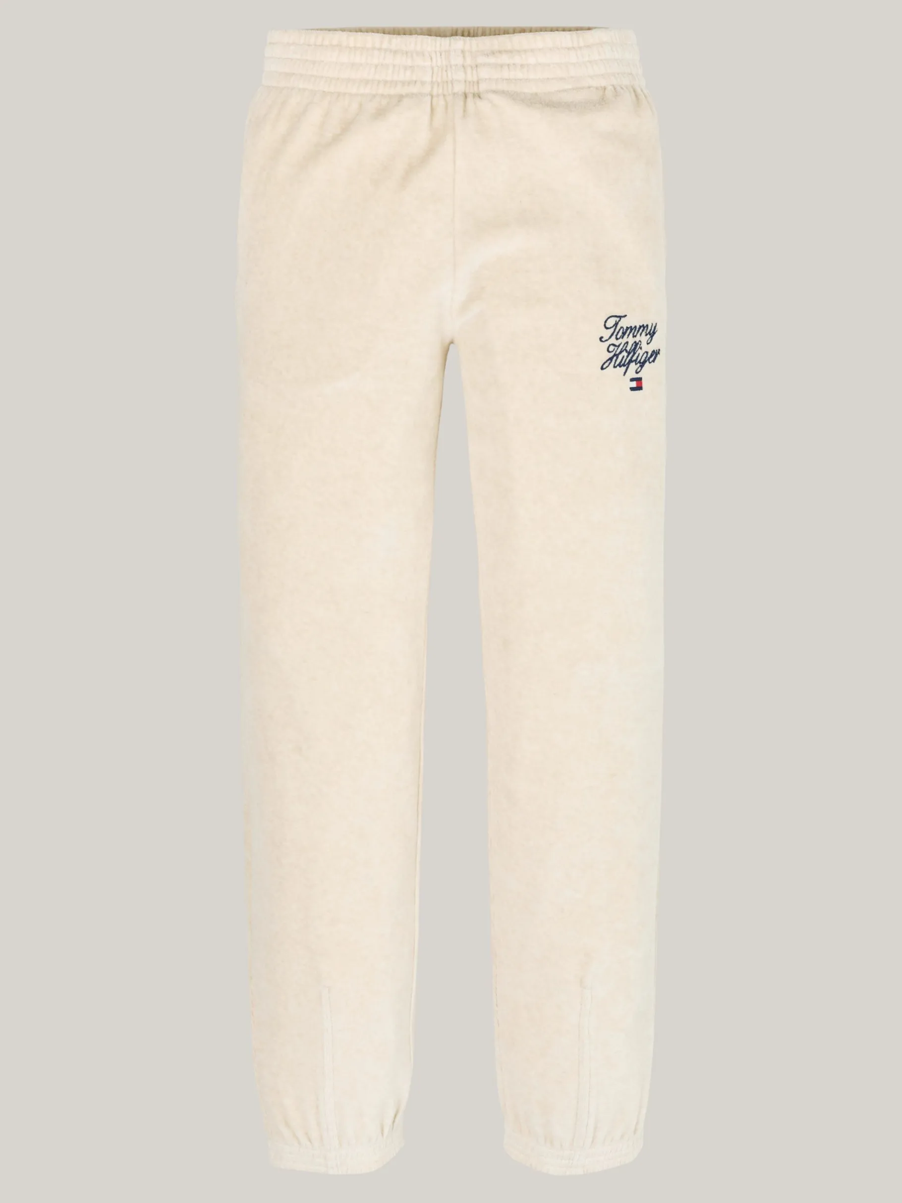 Tommy Hilfiger Velours-Jogginghose mit Bündchen HEATHERED OAT Hot