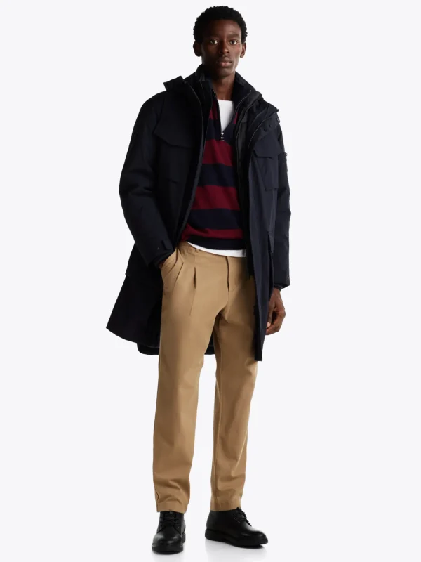 Tommy Hilfiger Warm gefütterter Stiefel aus Narbenleder BLACK Sale