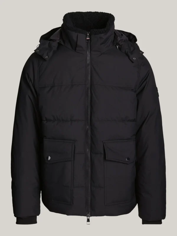 Tommy Hilfiger Wasserabweisende, wattierte Rockie Puffer-Jacke BLACK Flash Sale