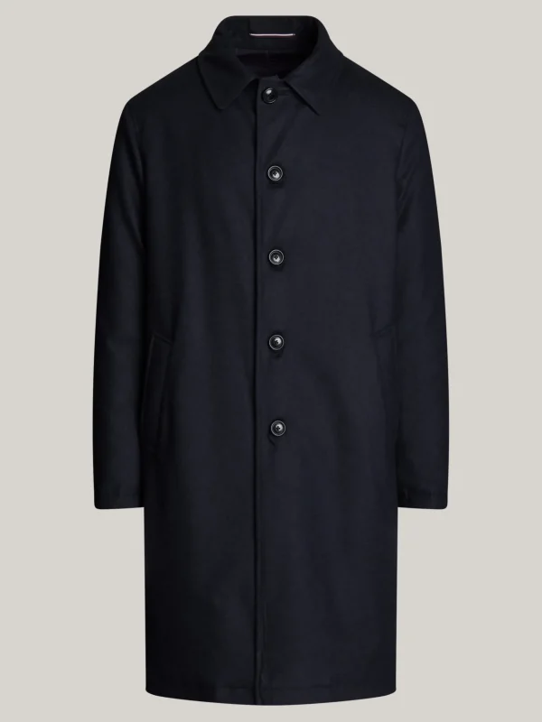 Tommy Hilfiger Wattierter Mantel aus Flanell BLUE Hot