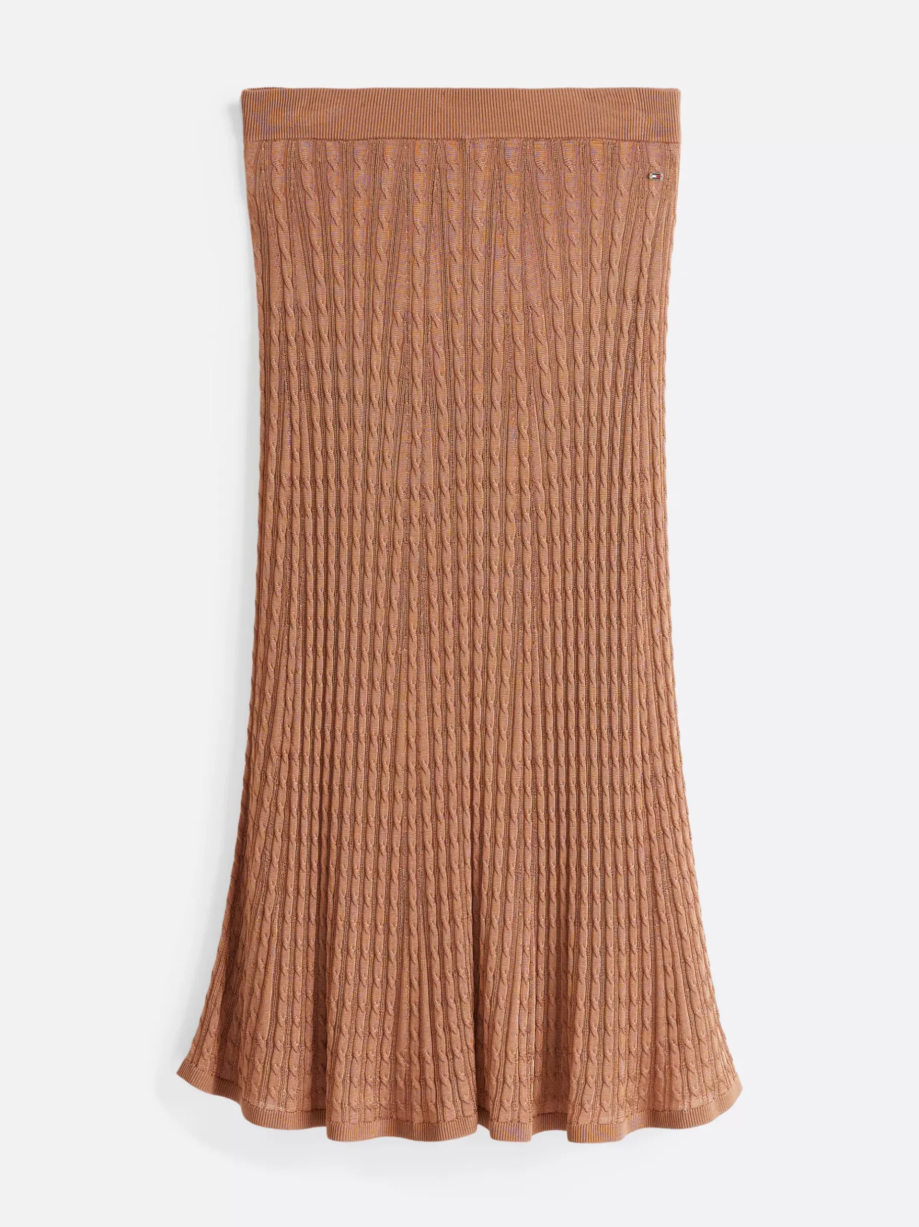 Tommy Hilfiger Zopfstrick-Midirock in A-Linie SAFARI CANVAS Shop