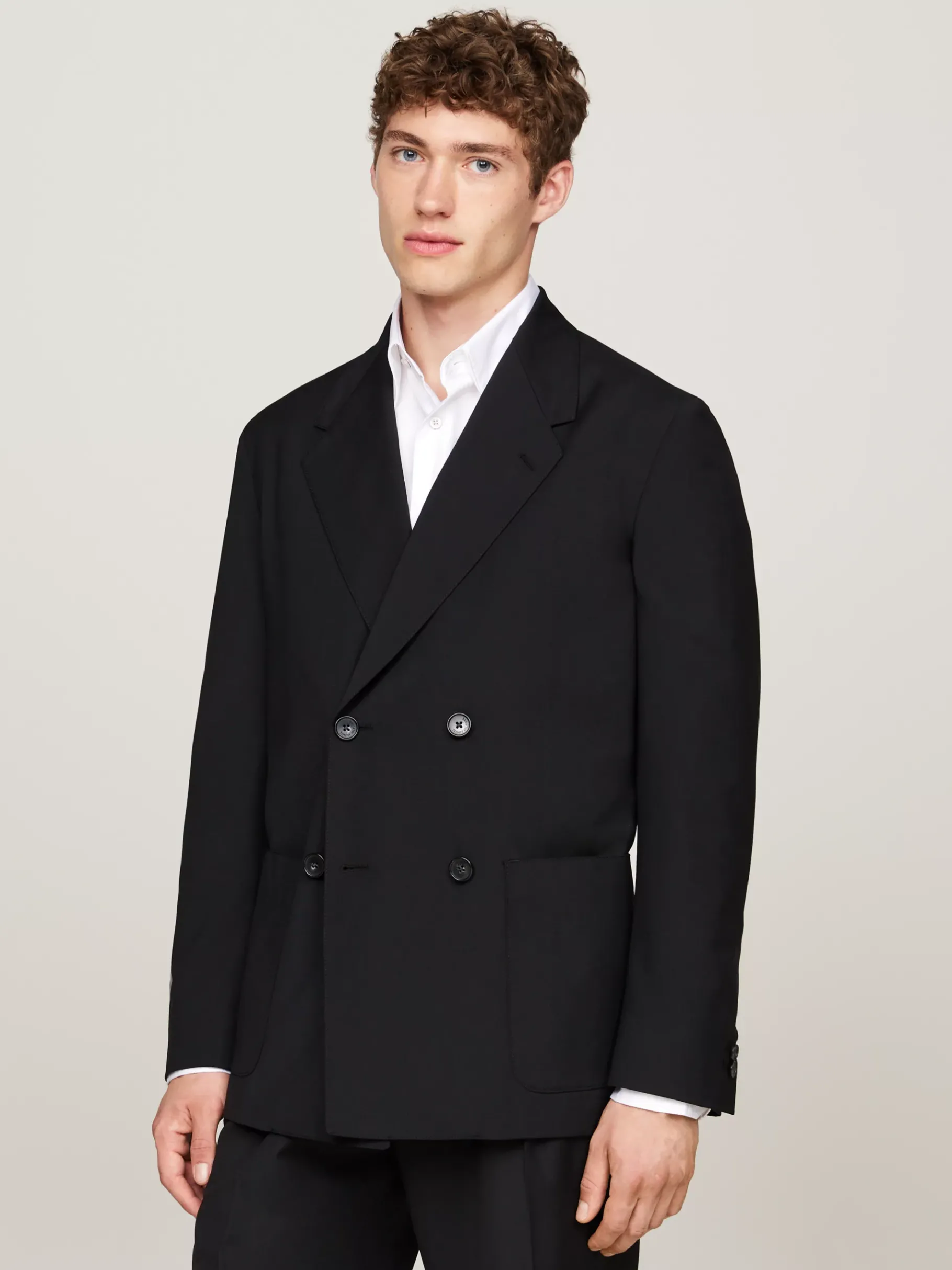 Tommy Hilfiger Zweireihiges Sakko BLACK Sale