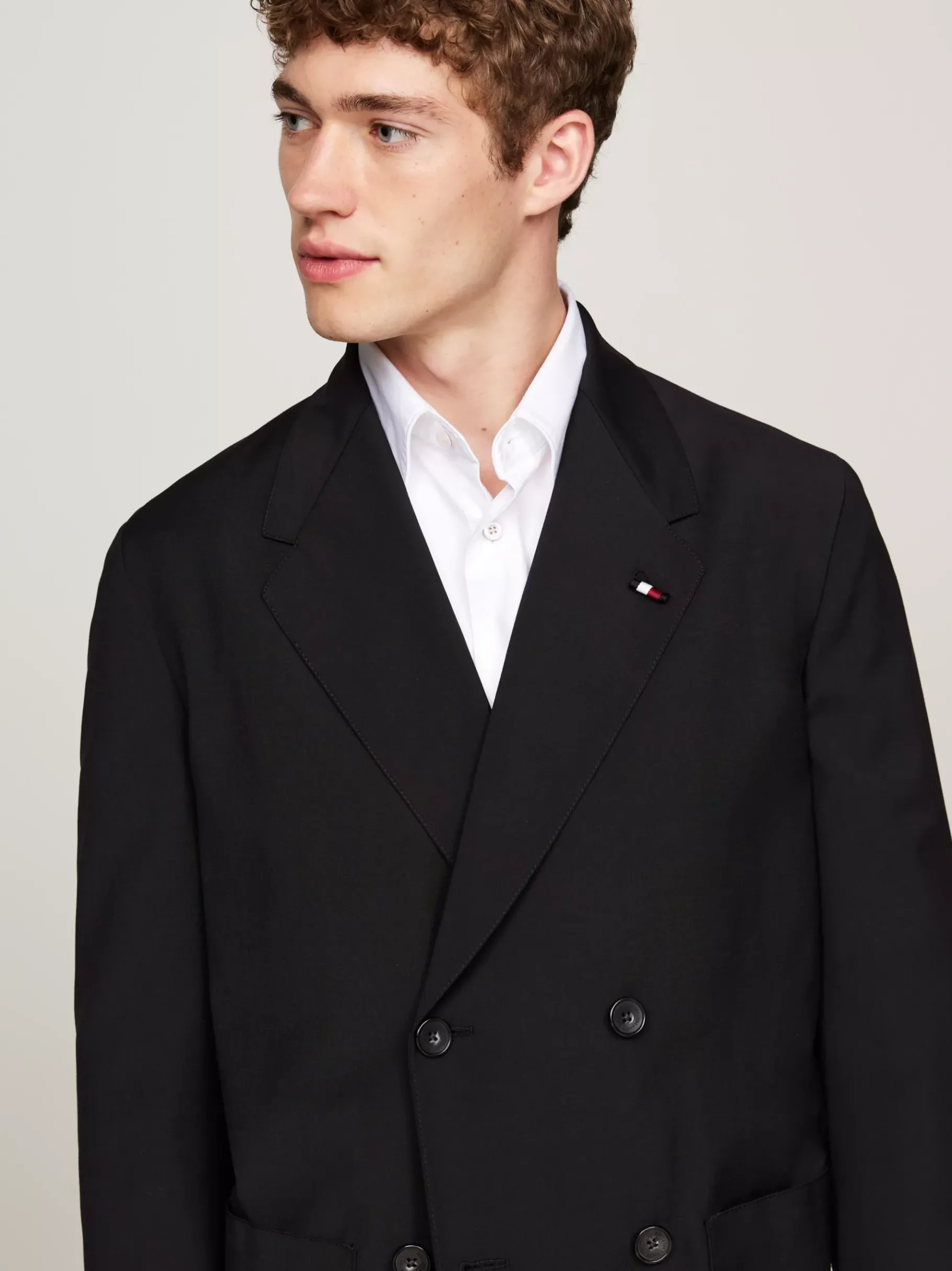 Tommy Hilfiger Zweireihiges Sakko BLACK Sale